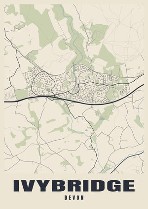 Ivybridge Street Map Poster