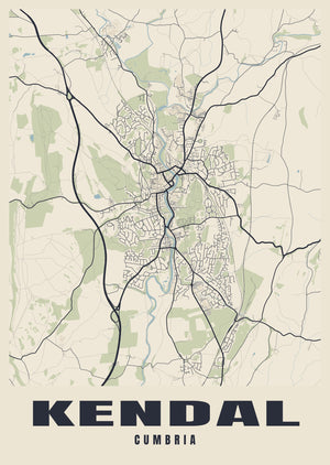Kendal Street Map Poster