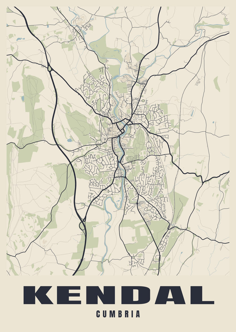 Kendal Street Map Poster