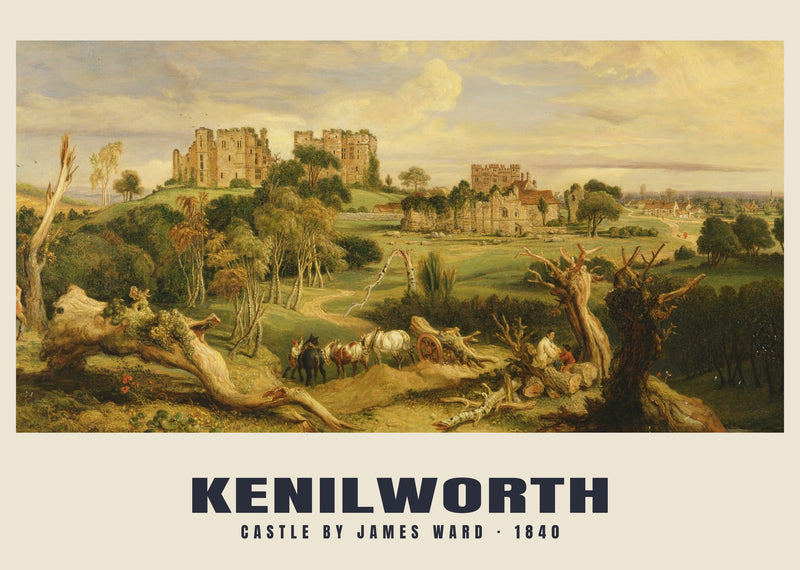 Zamek autorstwa Jamesa Warda, Kenilworth — 1840