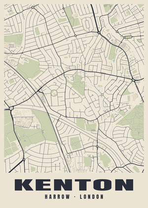 Kenton Heritage Street Map Poster