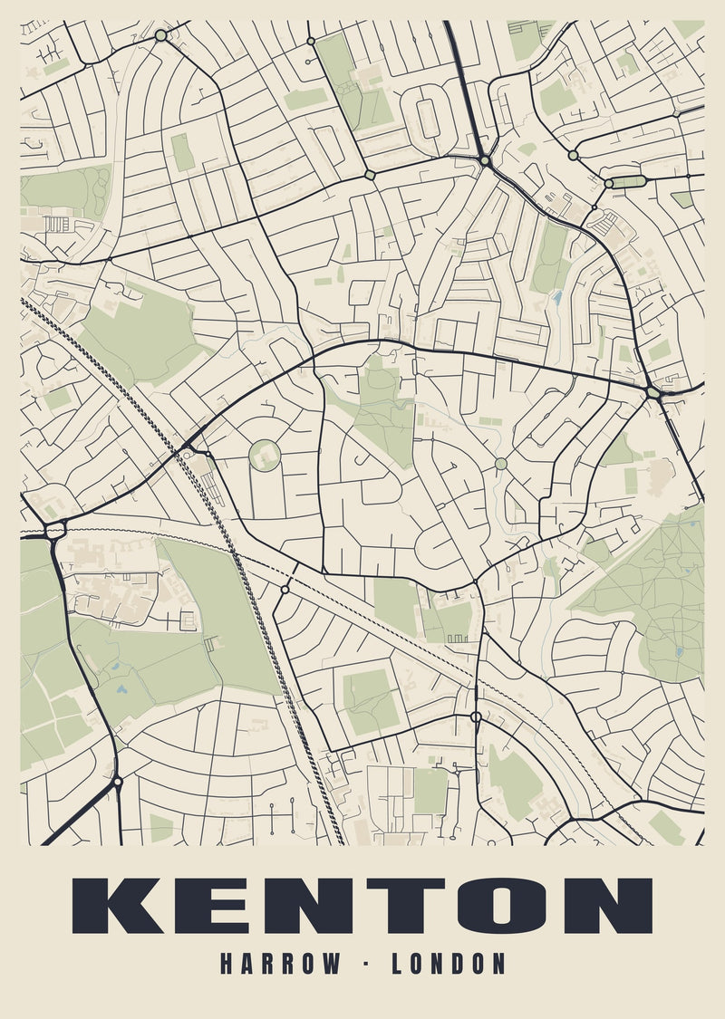 Kenton Heritage Street Map Poster