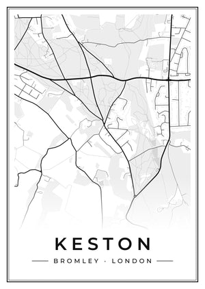 Keston Street Map Poster