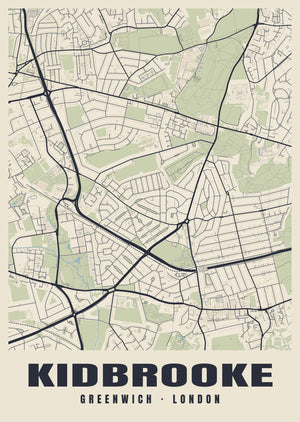 Kidbrooke Heritage Street Map Poster