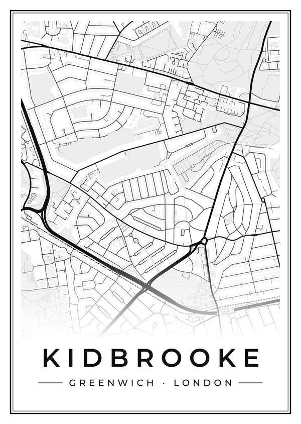 Kidbrooke Street Map Poster