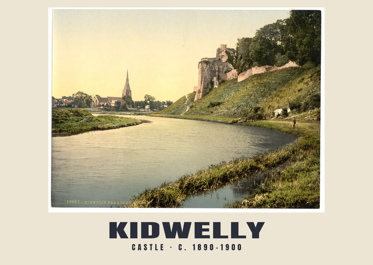 Castle, Kidwelly, c. 1890–1900 Heritage Print
