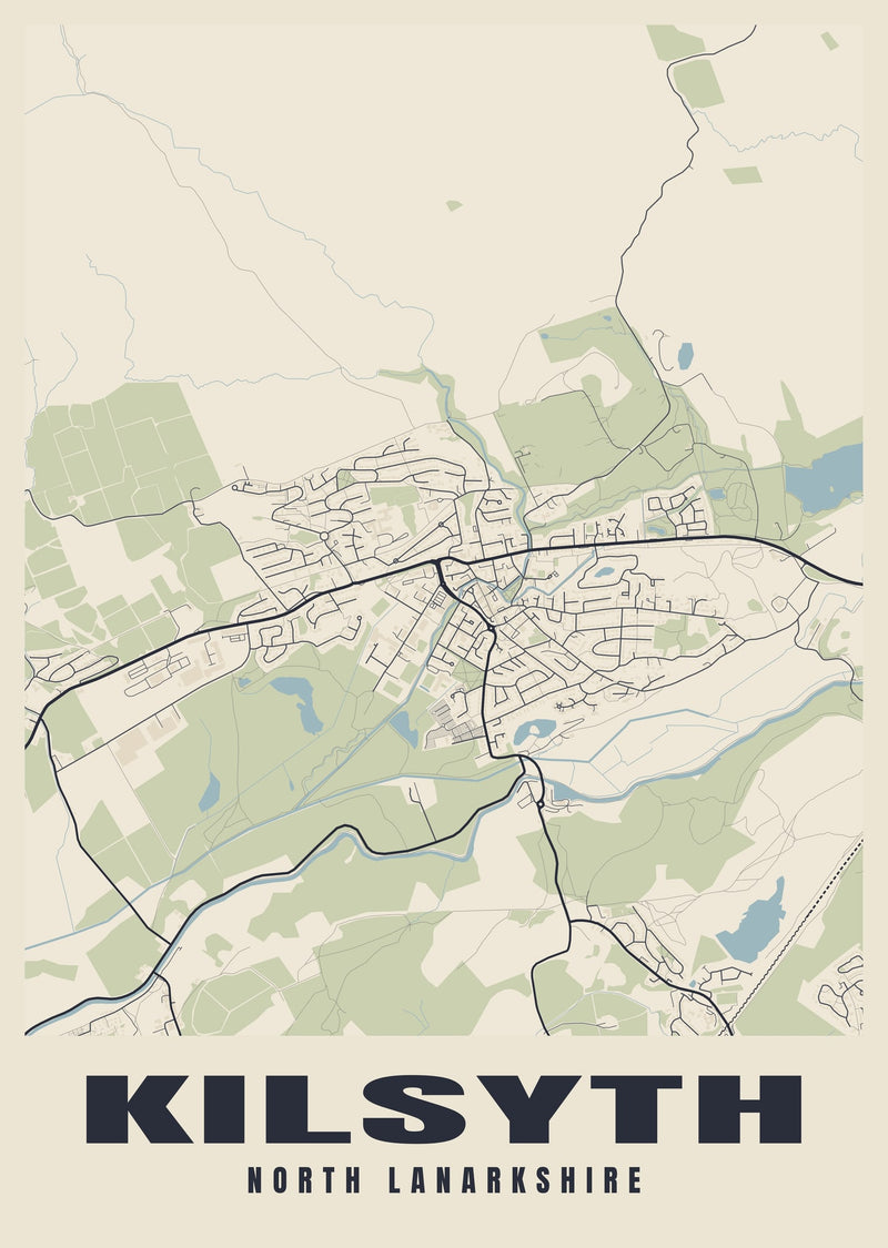 Kilsyth Street Map Poster