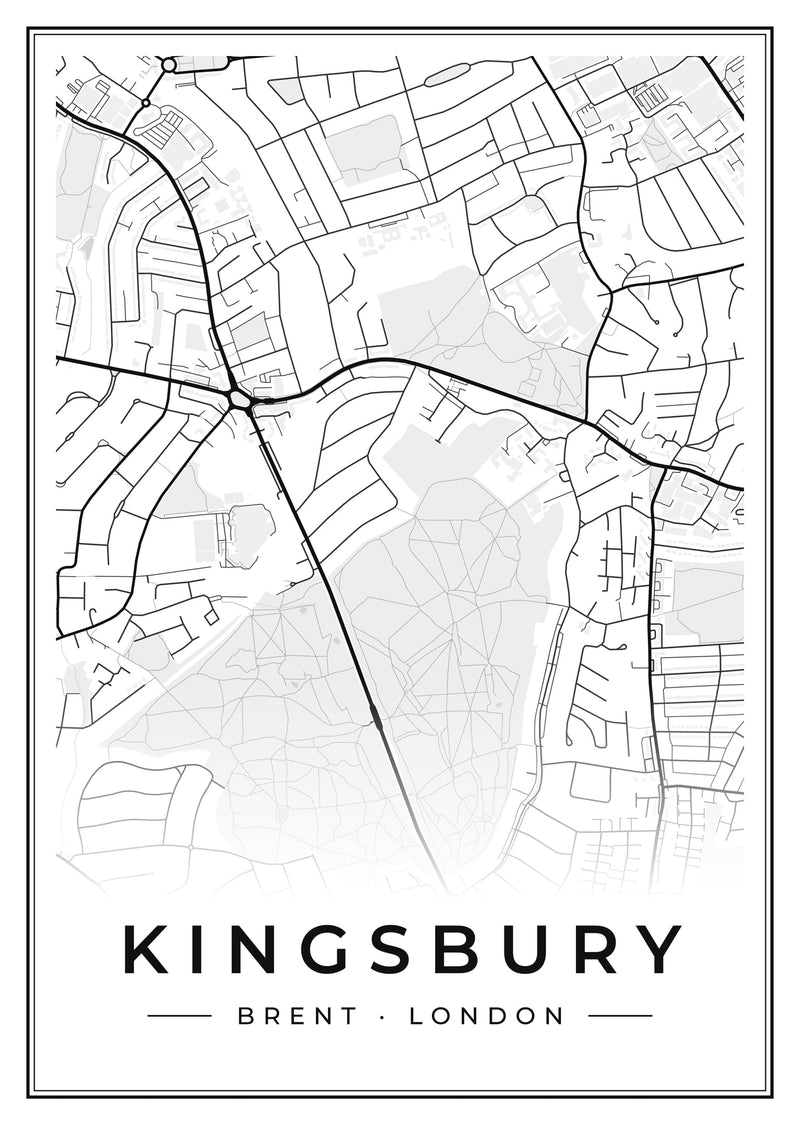 Kingsbury Street Map Poster