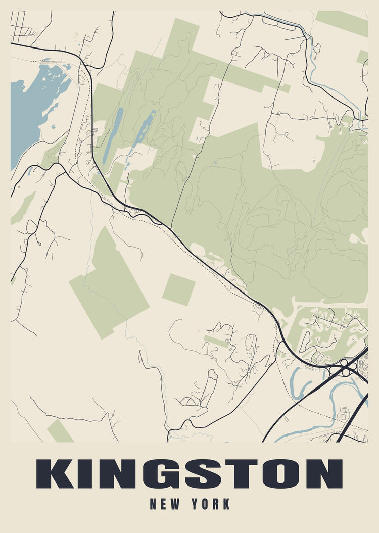 Kingston Street Map Poster