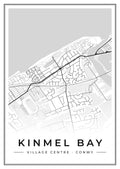 Street map poster of Kinmel Bay village centre, Conwy
