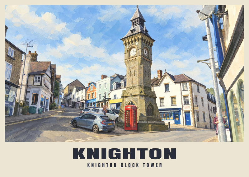 Knighton Clock Tower Poster