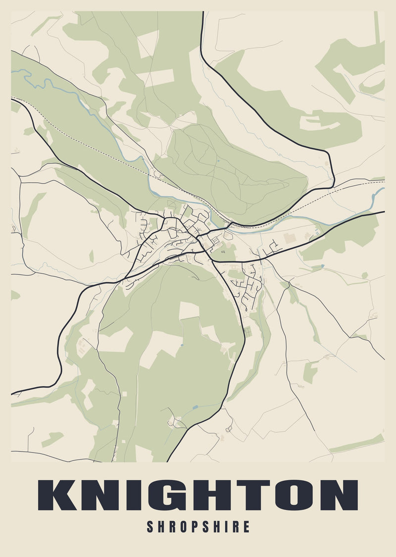 Knighton Street Map Poster