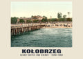 Strandkasteel en brug, Kołobrzeg, 1890–1900