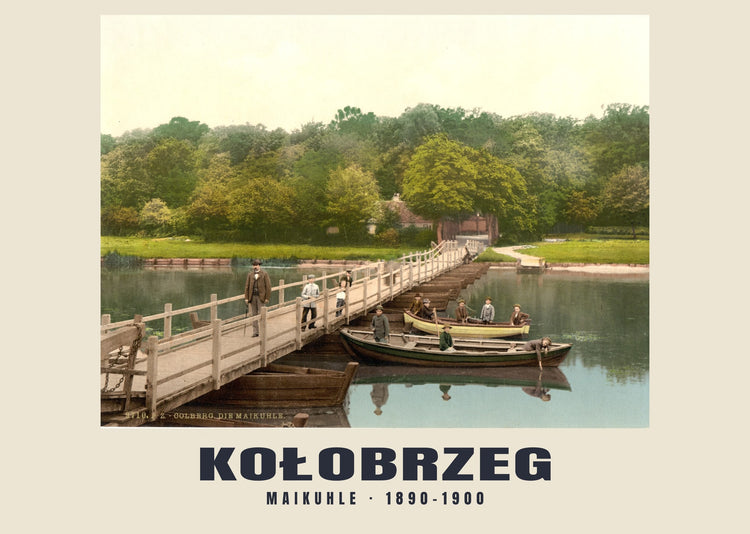 Maikuhle, Kołobrzeg — 1890–1900 · Tirage photochrome ancien