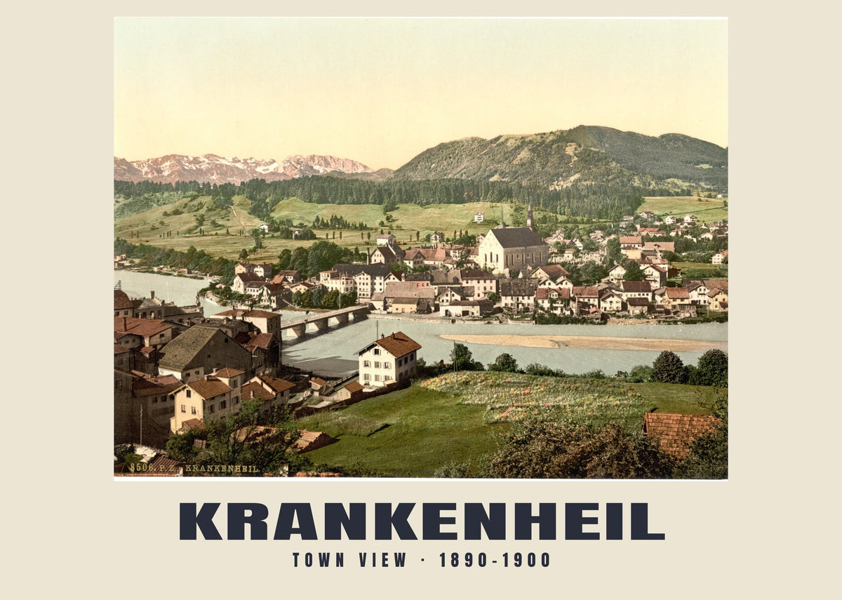 Town View, Krankenheil, 1890–1900 heritage photograph