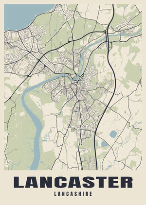 Lancaster Street Map Poster