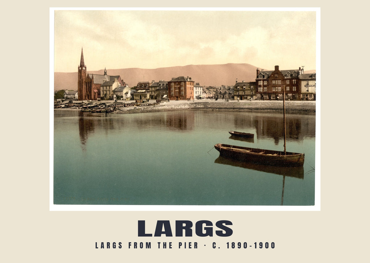 Largs from the pier, c. 1890–1900 heritage photograph