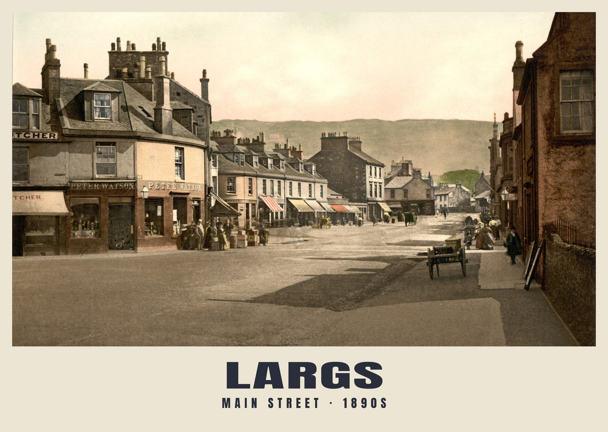 Main Street, Largs, 1890s heritage photograph