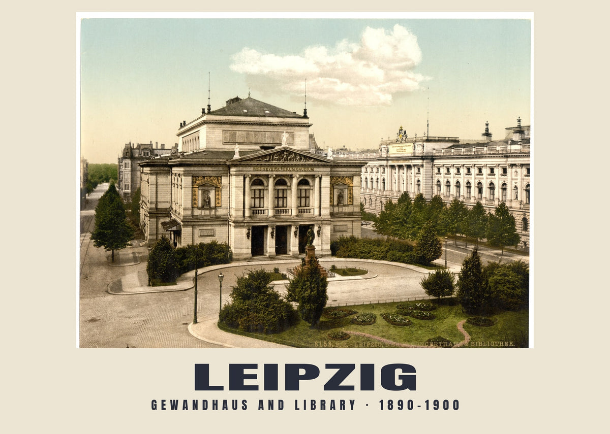 Gewandhaus und Bibliothek, Leipzig, 1890–1900