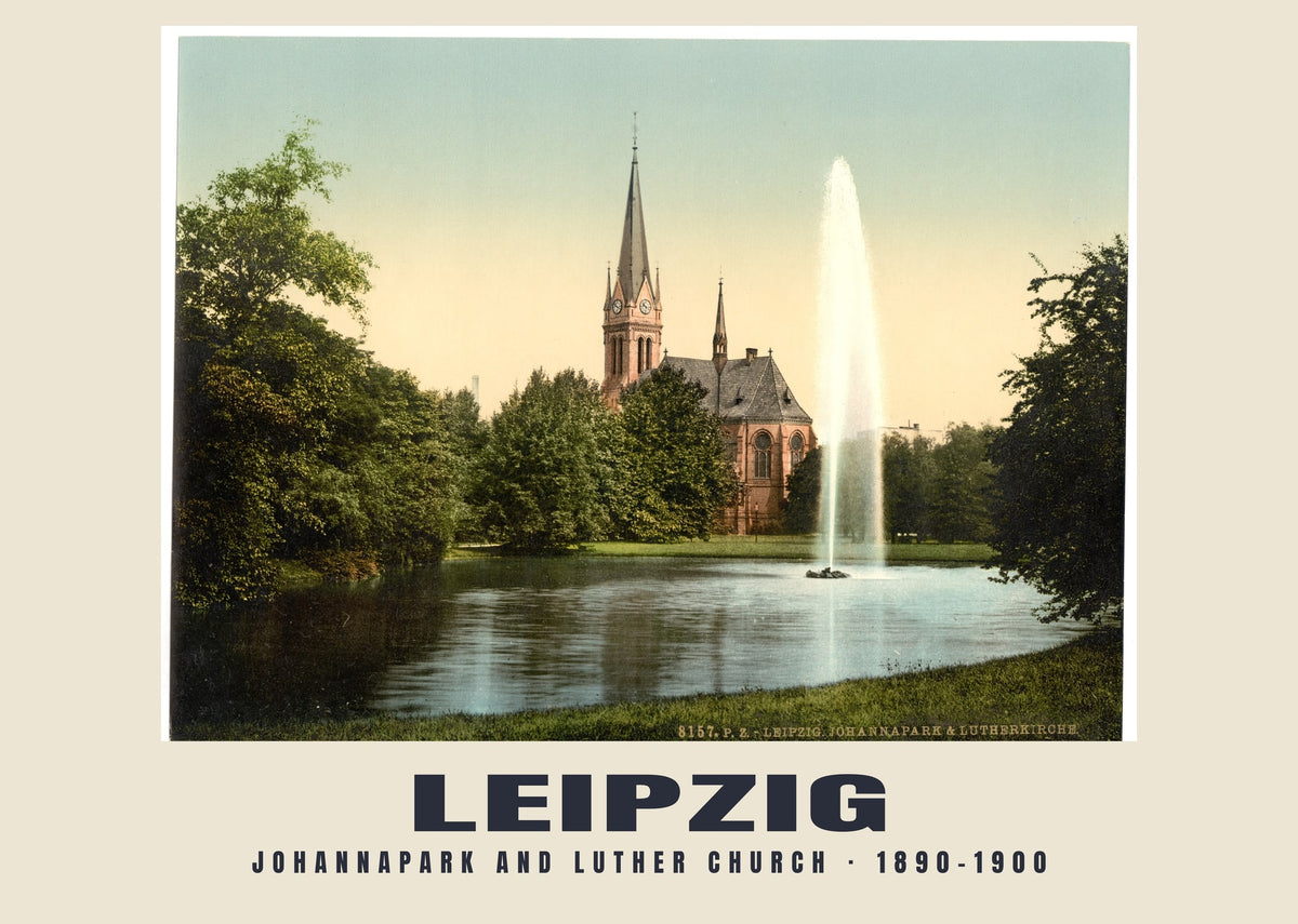 Johannapark und Lutherkirche, Leipzig, 1890–1900
