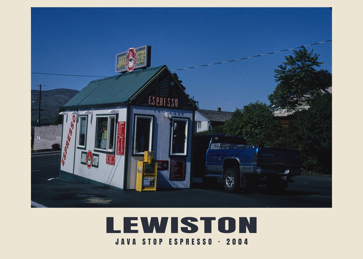 Java Stop Espresso, Lewiston, Idaho — 2004 · Wydruk historycznej fotografii