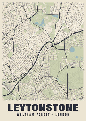 Leytonstone Heritage Street Map Poster