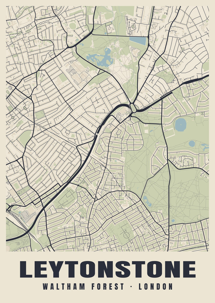 Leytonstone Heritage Street Map Poster