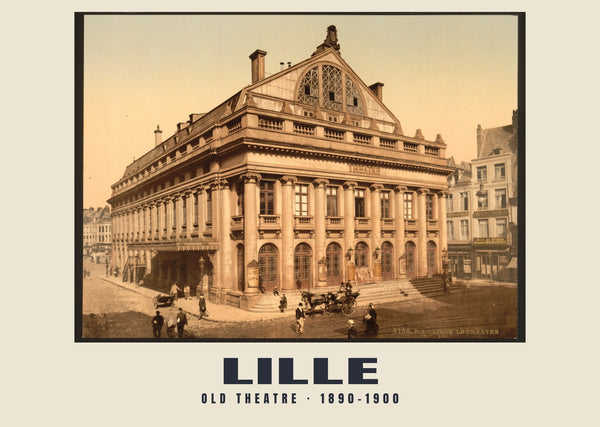 Vecchio teatro, Lille — 1890–1900 · Stampa fotocromatica d’epoca