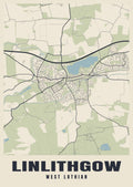 Street map poster of Linlithgow, West Lothian