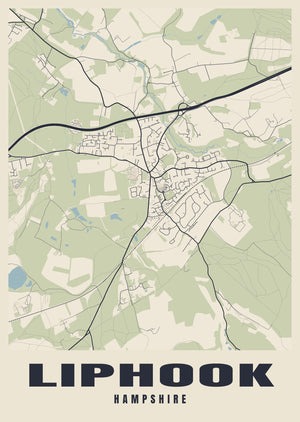 Liphook Street Map Poster