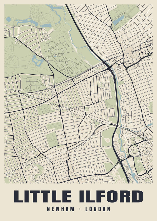 Little Ilford Heritage Street Map Poster
