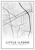 Street map poster of Little Ilford, Newham, London