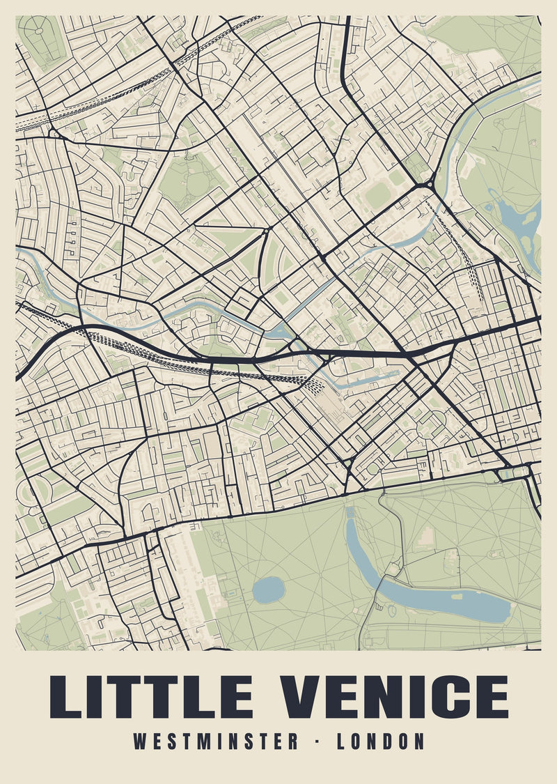 Little Venice Heritage Street Map Poster