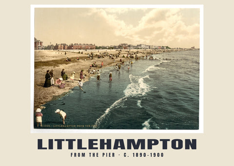Dal molo, Littlehampton, c. 1890–1900 Stampa storica