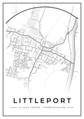 Street map poster of Littleport village centre, Cambridgeshire