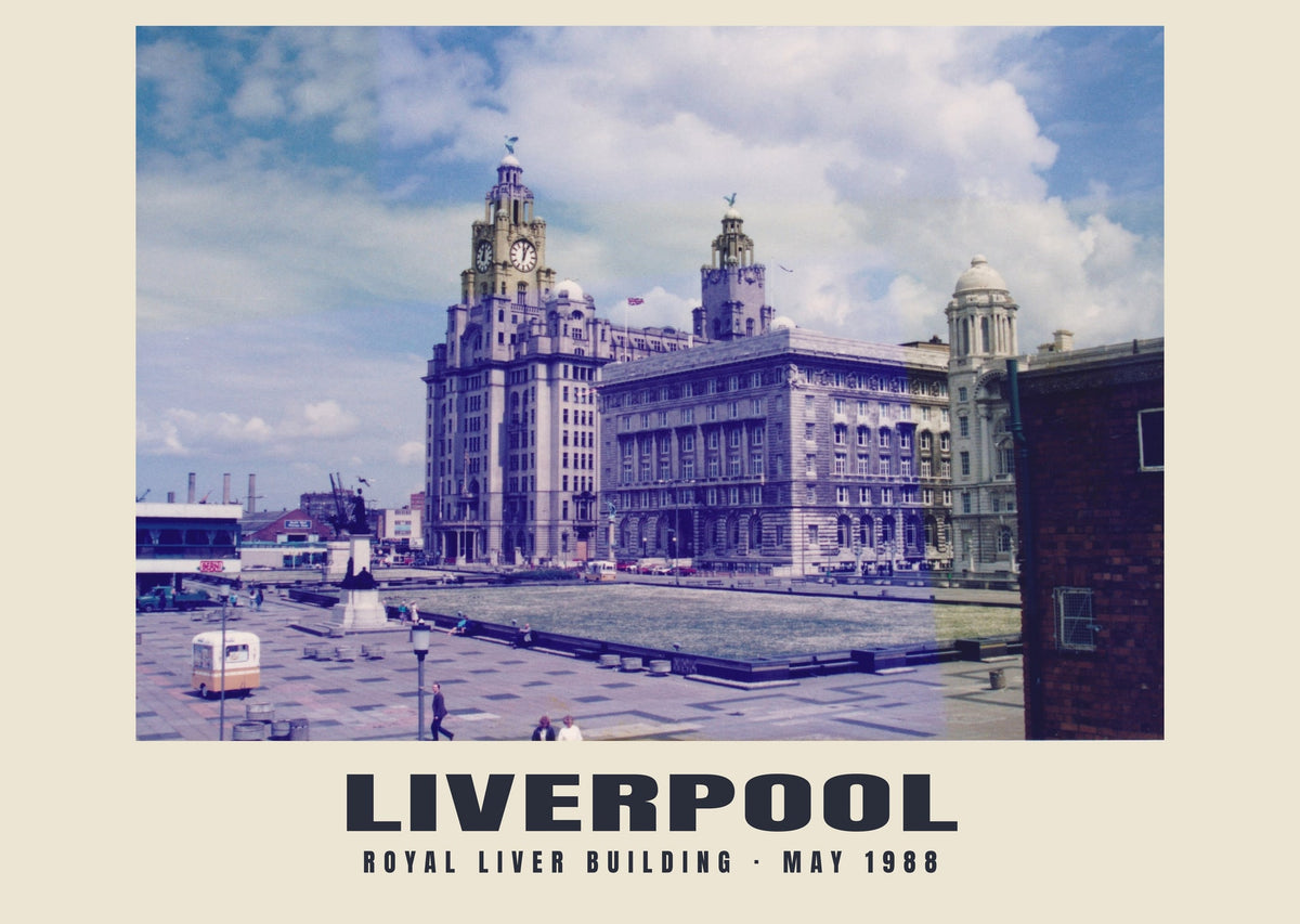 Royal Liver Building, Liverpool, May 1988 heritage photograph
