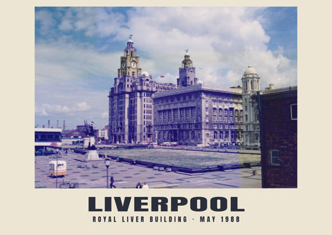 Royal Liver Building, Liverpool, Mai 1988 Heritage-Druck