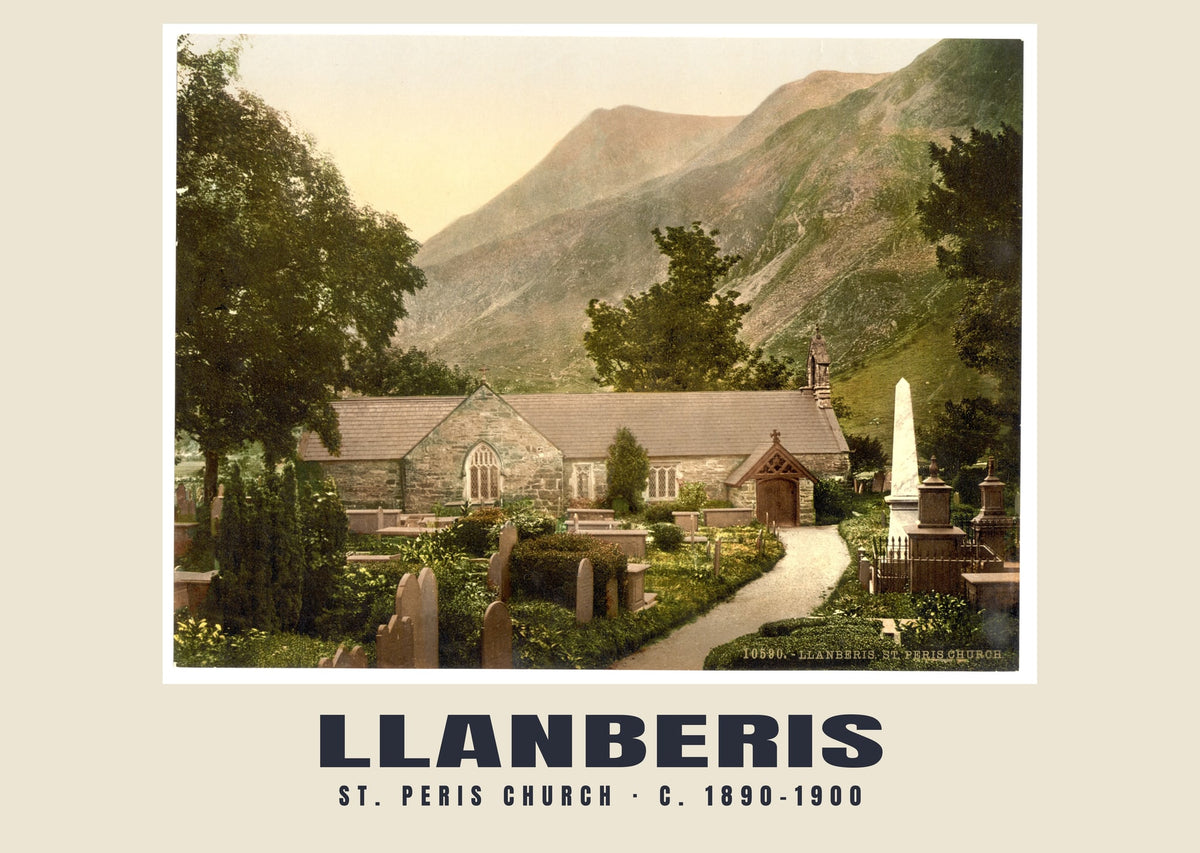 St. Peris Church, Llanberis, c. 1890–1900 heritage photograph