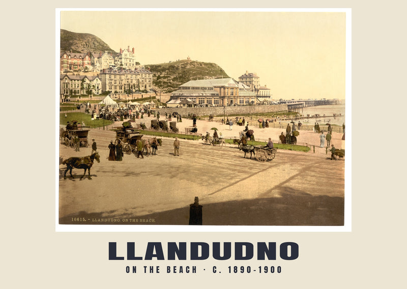 Am Strand, Llandudno, ca. 1890–1900 Heritage Print