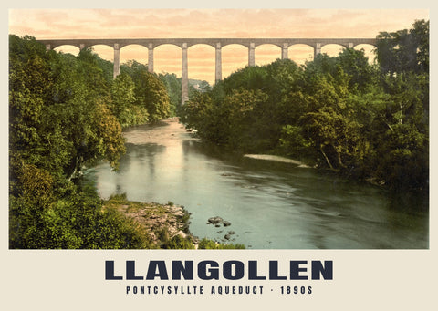 Pontcysyllte-aquaduct, Llangollen, ca. 1890–1900 Heritage Print