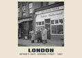 Arthur’s Café, Gerrard Street, London, 1947 — Historischer Fotodruck