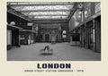 Broad Street station concourse, London, 1970 heritage photograph