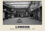 Broad Street station concourse, London, 1970 heritage photograph