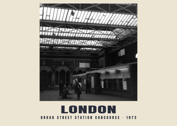 Stationshal Broad Street, Londen, 1972 Heritage Print