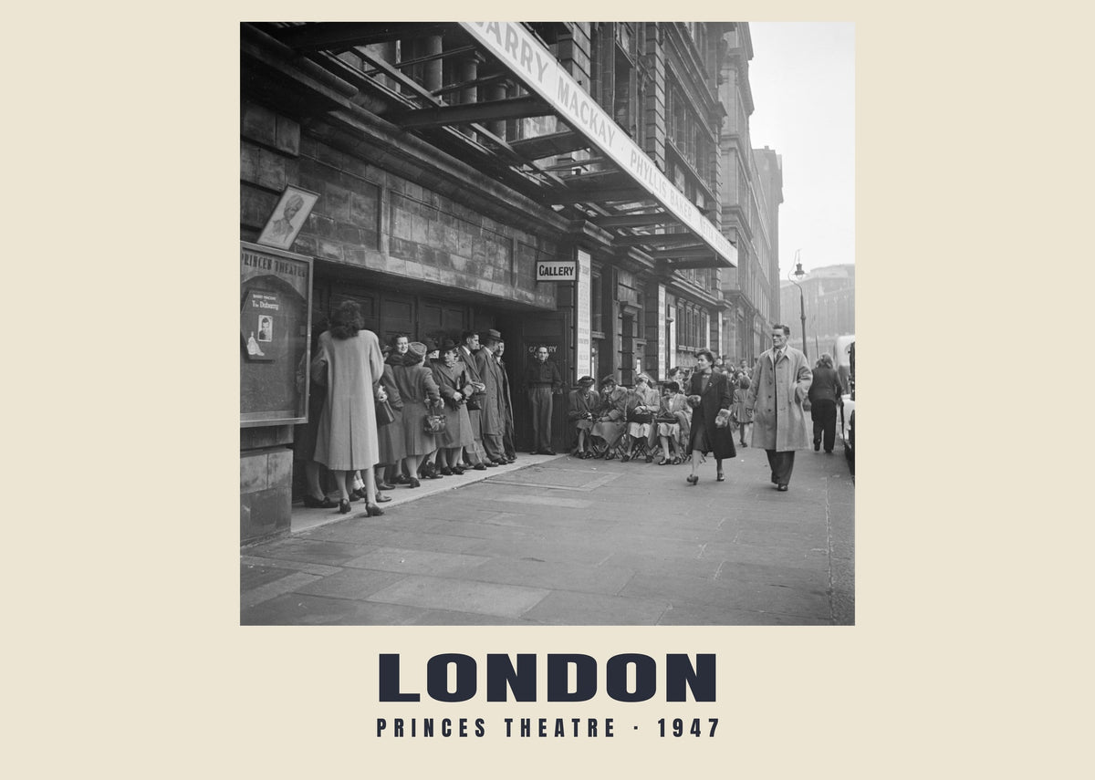 Princes Theatre, London, 1947 — Historischer Fotodruck