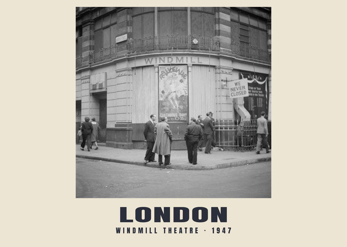 Windmill Theatre, London, 1947 — Historic photograph print
