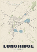 Street map poster of Longridge, Lancashire