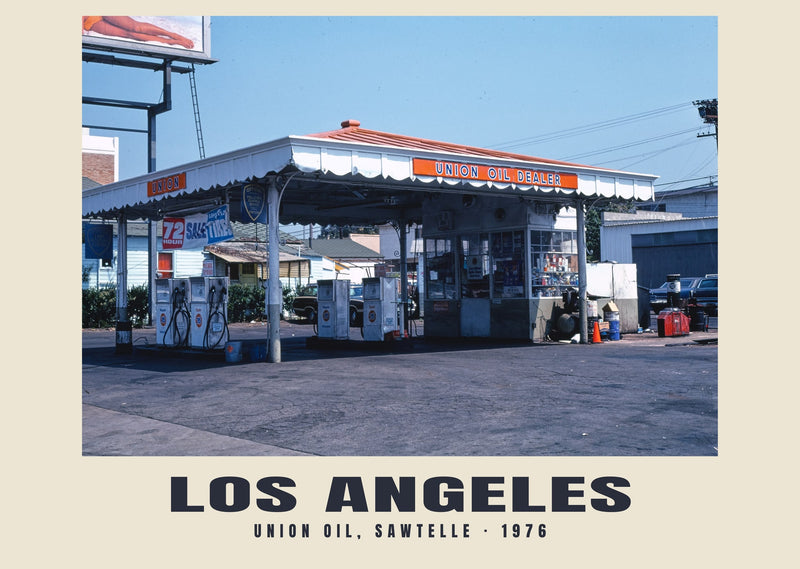 Union Oil, Sawtelle, Los Angeles — 1976 · Historischer Fotodruck