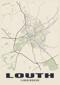 Street map poster of Louth, Lincolnshire