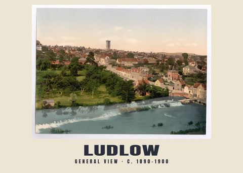 Algemeen aanzicht, Ludlow, ca. 1890–1900 Heritage Print